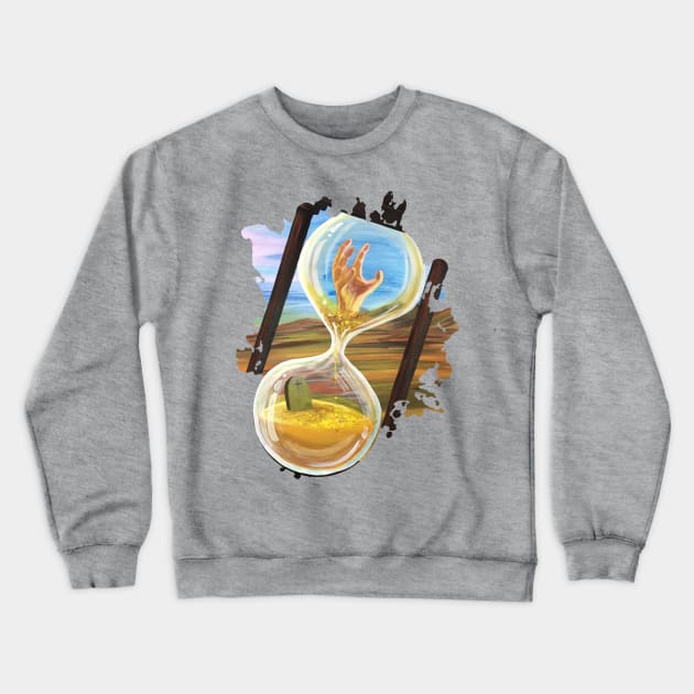 Out Of Time Crewneck Sweatshirt by adamzworld